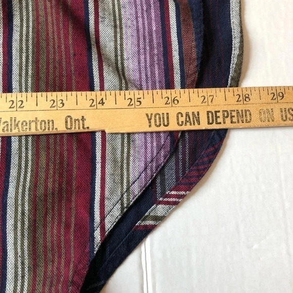 ROXY Striped Button Up - Picture 7 of 9